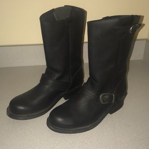 Durango SoHo Black engineer motorcycle boots